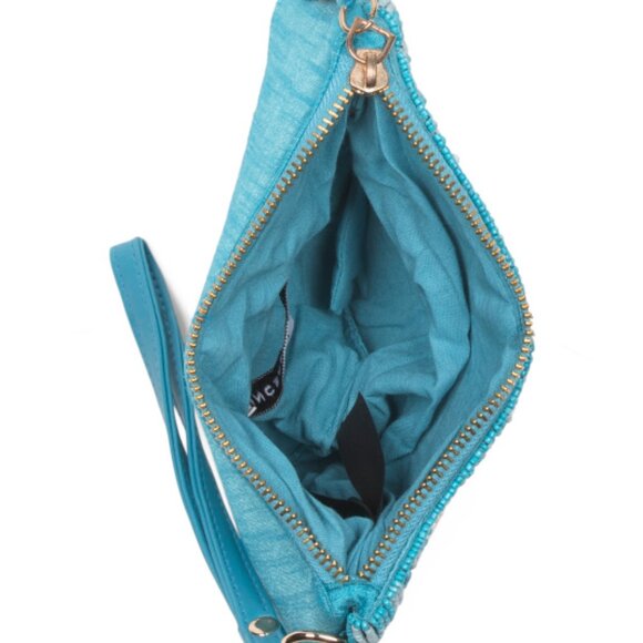 SINCERELY JULES Orange Citrus Beaded Wristlet Pouch - VIRAL TIKTOK - NIB - Picture 2 of 4